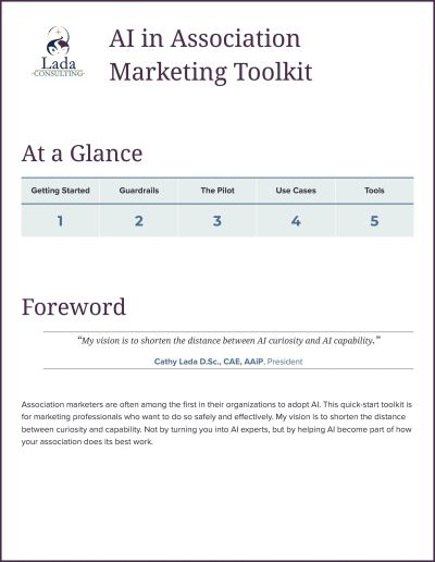 Cover of the AI in Association Marketing Toolkit