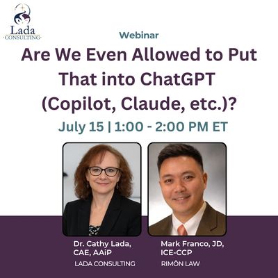 Are We Even Allowed to Put That into ChatGPT (Copilot, Claude, etc.)? Photos of the two speakers, Dr