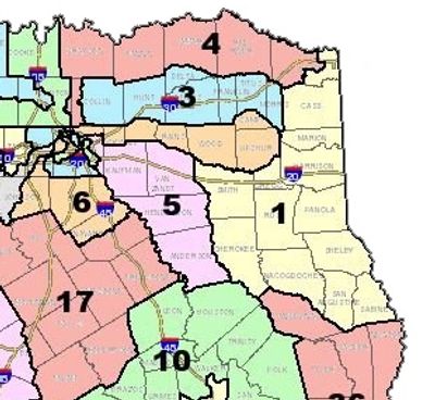 United States Congressional District 1 which includes Cherokee County, Texas