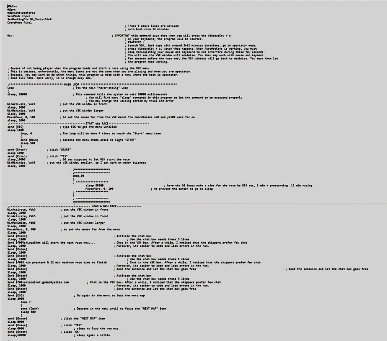 The image above is for demonstration. To view the actual script download and open in Notepad.