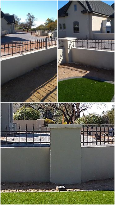 Ornamental iron spear top perimeter fence. Scottsdale, Arizona. 