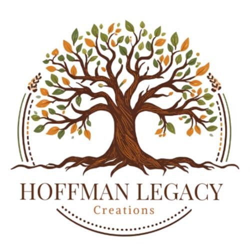 Logo of Hoffman Legacy Creations featuring a stylized tree with multicolored leaves.