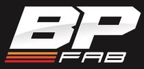 Logo of BP Fab with stylized letters and colored lines.