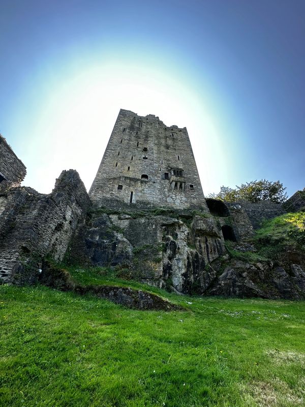 Blarney Castle, a medieval stronghold located in Blarney, near Cork, Ireland. Climb the 128 narrow s