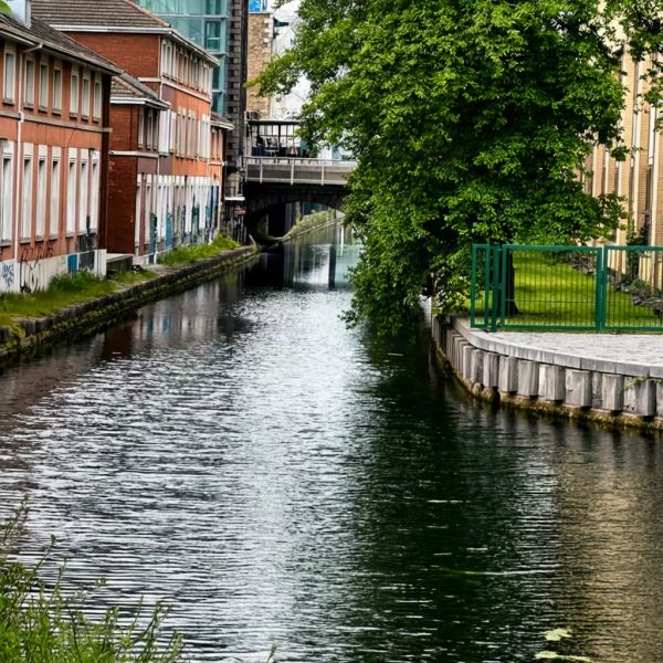 Grand Canal in Dublin, Ireland.
