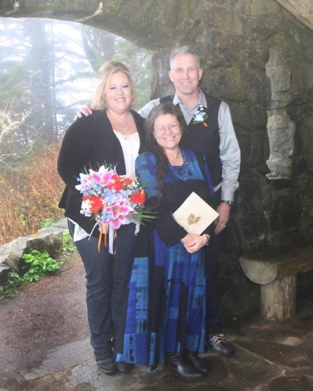 Blending Hearts, wedding, elopement, Oregon, coast, ocean, Vow Renewal, officiant, Cape Perpetua