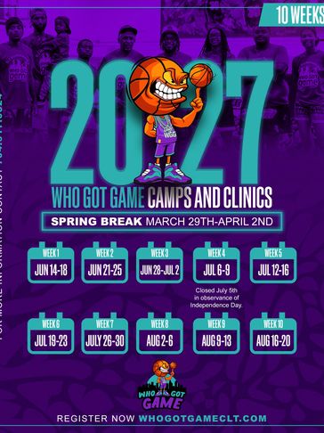 2027 Who Got Game basketball camps schedule.
