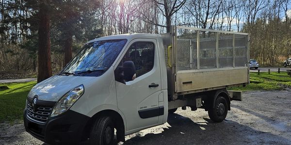 Rubbish and delivery collection van