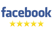 Facebook 5 star reviews logo