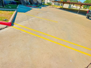 Parking lot stripes 