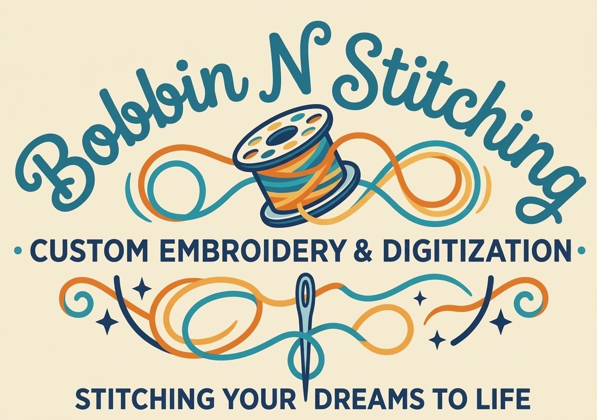 Embroidery thread and needles for custom embroidery and digitization