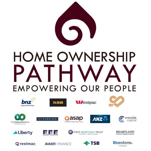 Logo for Home Ownership Pathway with partner bank logos beneath.
