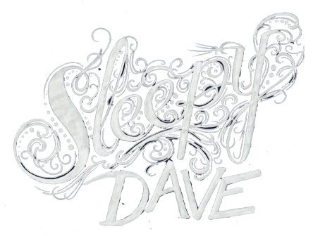 sketch of sleepy dave's logo