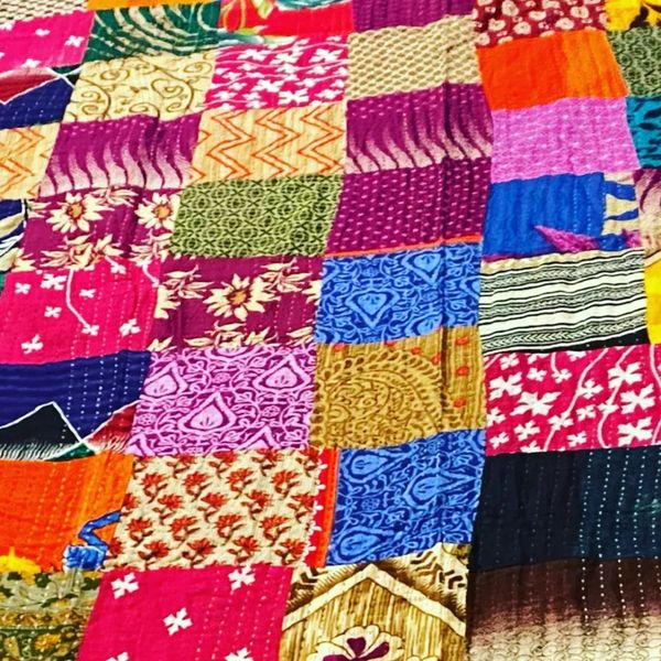 Kantha quilt from Bangladesh.
