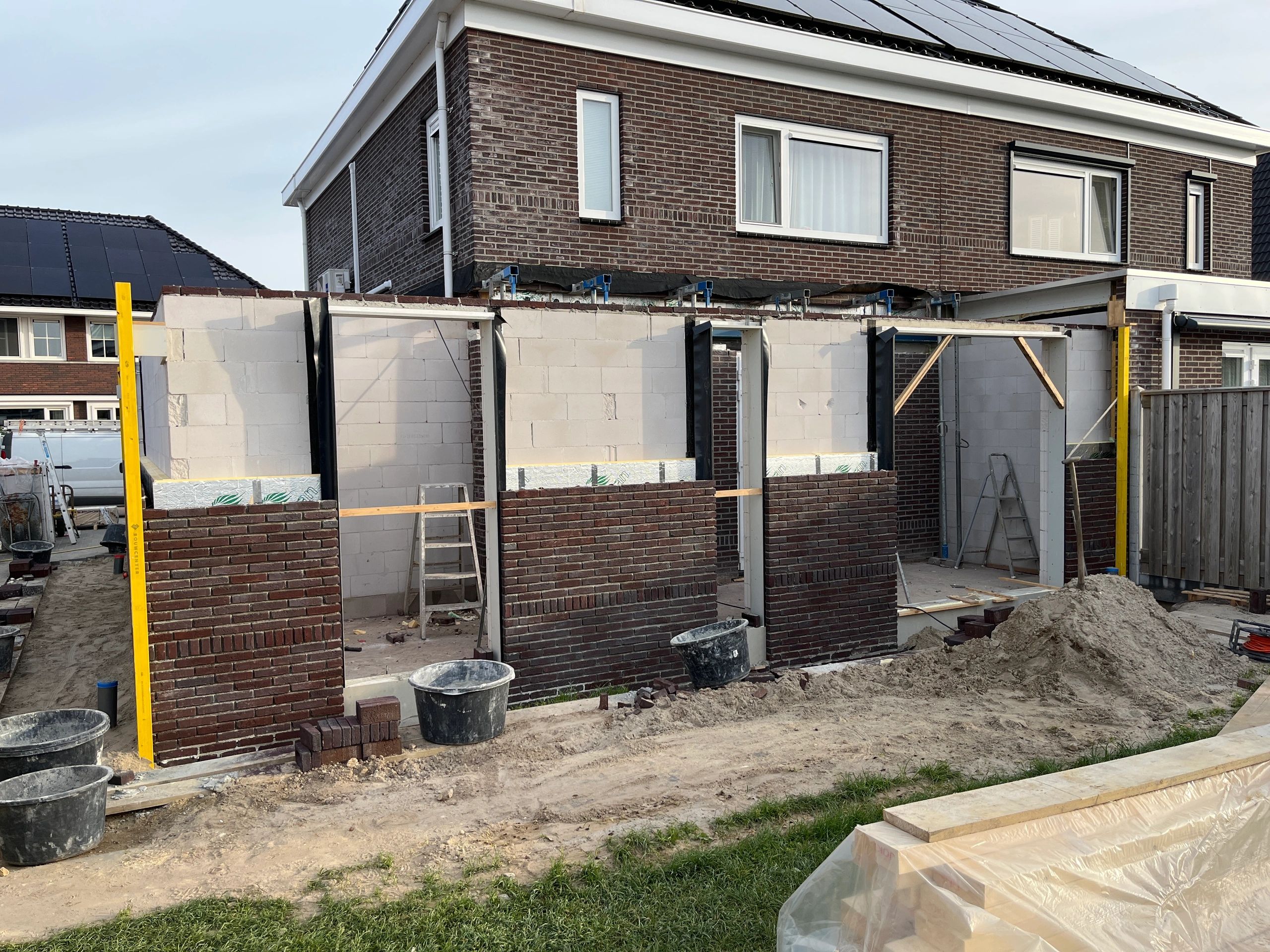 Aanbouw woning te Oldemarkt