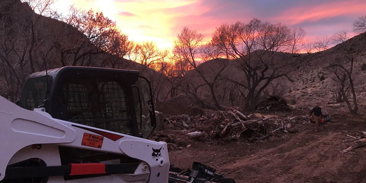 Bobcat T870  land clearing, defensible space, fuels reduction