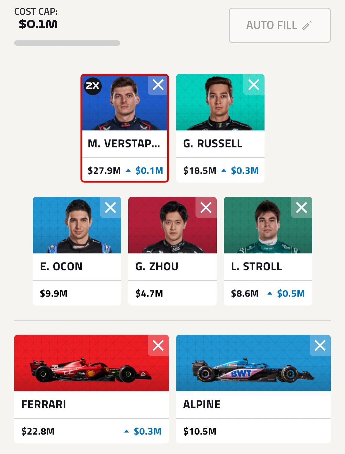 New to Reddit and F1 Fantasy, any advice on which team I should