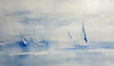 "Regatta"/12x20"/
Oil on Canvas/$2,000
