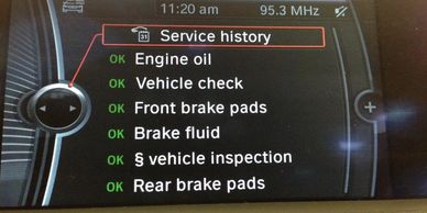 bmw online service history