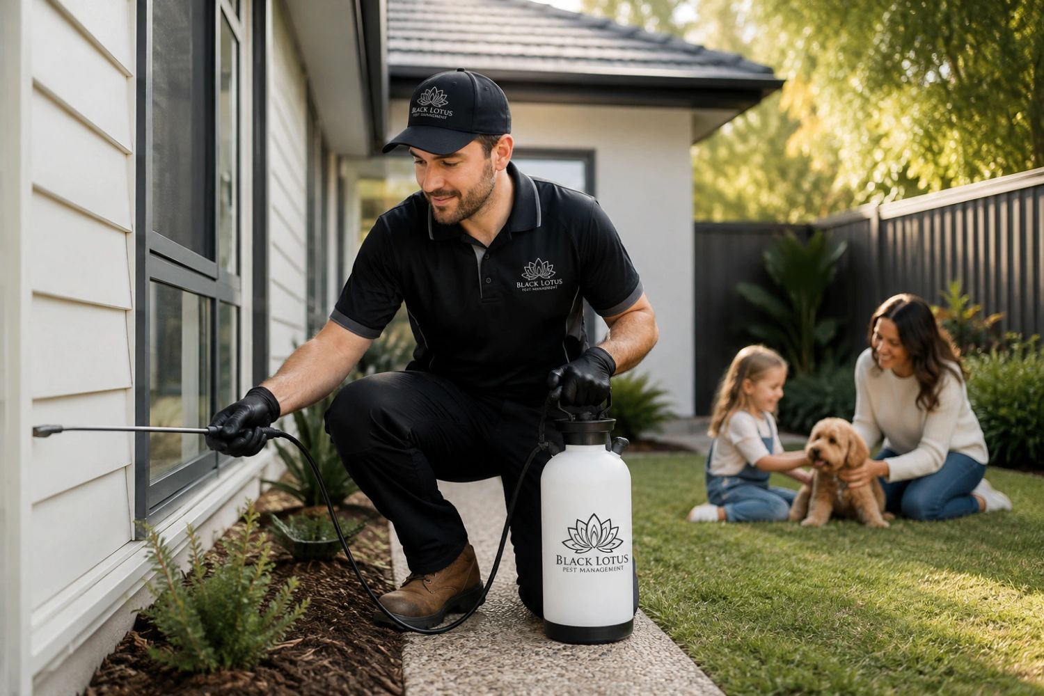 Family, child and pet safe pest control in Western Sydney NSW by Black Lotus Pest Management