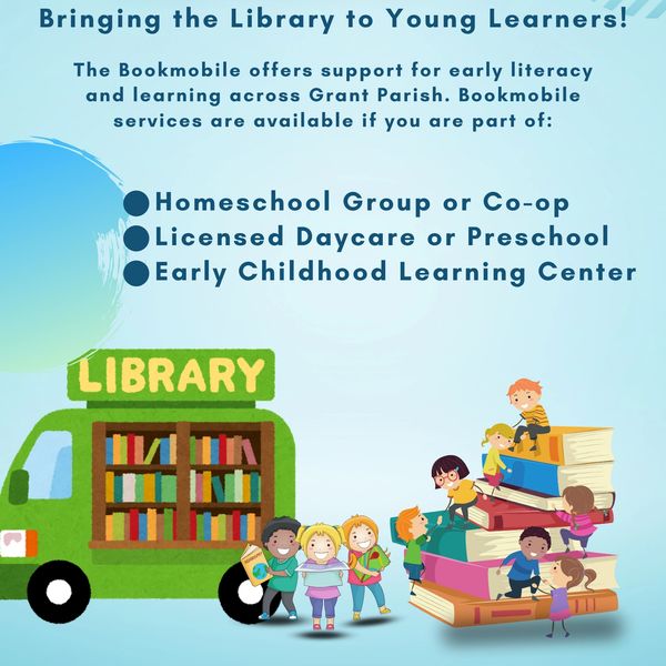 Bookmobile brings library services to young learners in Grant Parish.