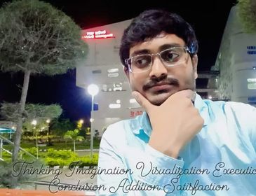 Learning steps: Thinking, Imagination, Visualization, Execution, Conclusion, Addition & Satisfaction