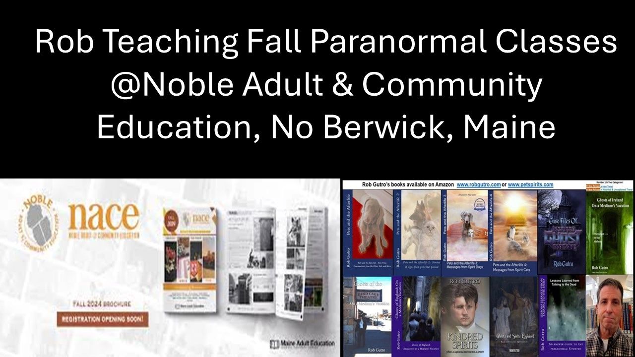Rob Teaching Fall Classes @Noble Adult & Community Education