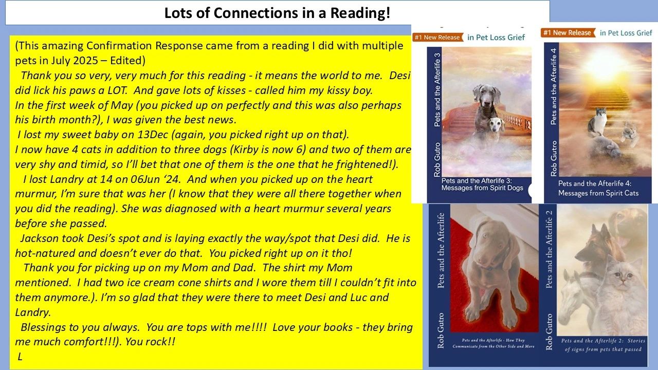 Reading Confirmation Wow! Lots of reading confirmations