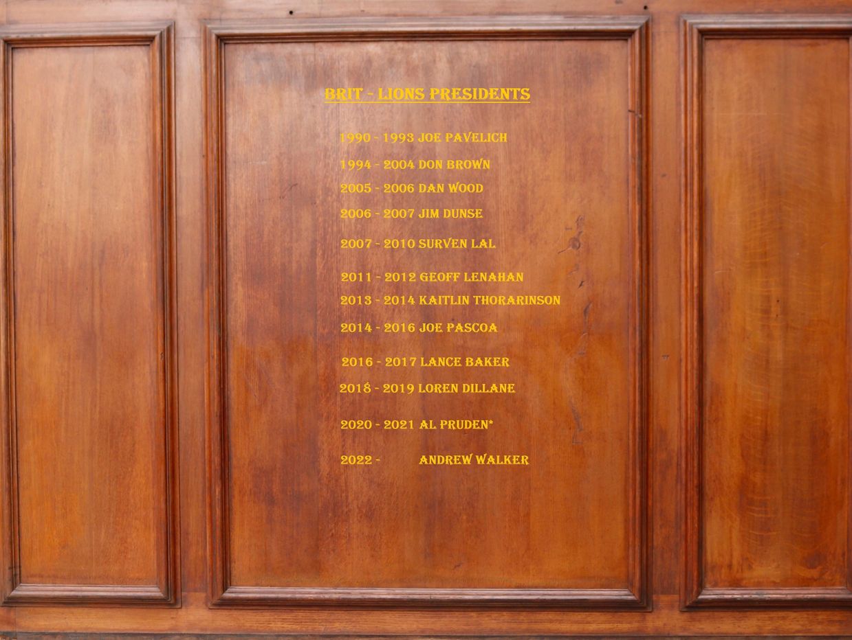 Brit Lions Presidents - so far
