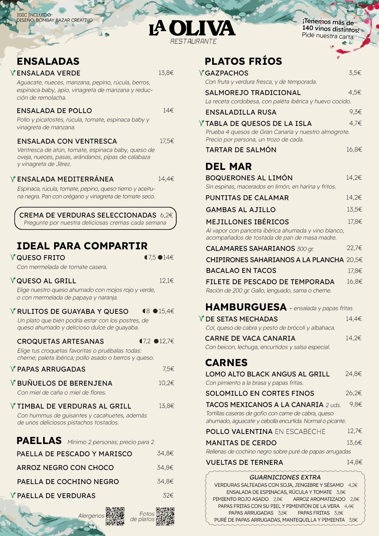 Disfruta de nuestros platos!