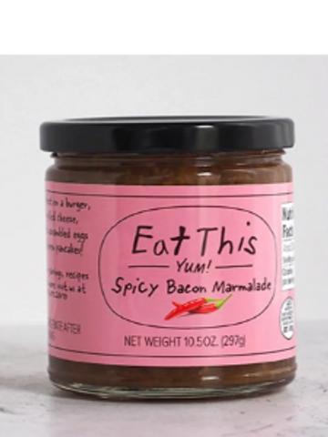 Spicy Bacon Marmalade blends smoky bacon with zesty heat, perfect for adding a kick to any dish. Enh