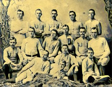 1890 Nebraska Old Gold Knights, 2-0. The University of Nebraska's first football team.