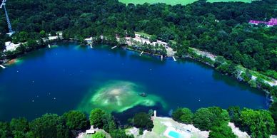 Arial view of Athens Scuba Park