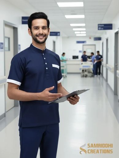 male nursing staff in the hospital