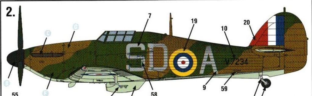 Hurricane Mk.1 V7234 (Arma Hobby 70019)