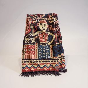 Vintage Sumba Ikat, Handwoven Indonesian Textile