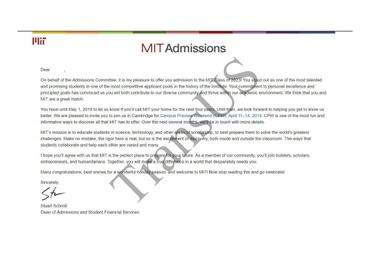 MIT名校录取