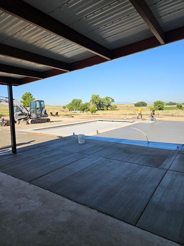 Concrete decking can be added to further minimize pool maintenance. 