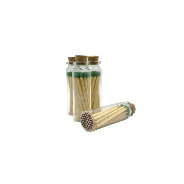 Green Matches in Small Corked Vial - Image 2