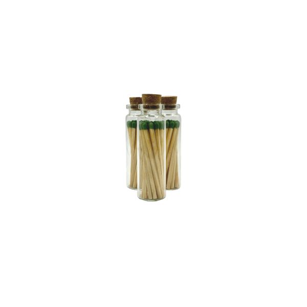 Green Matches in Small Corked Vial