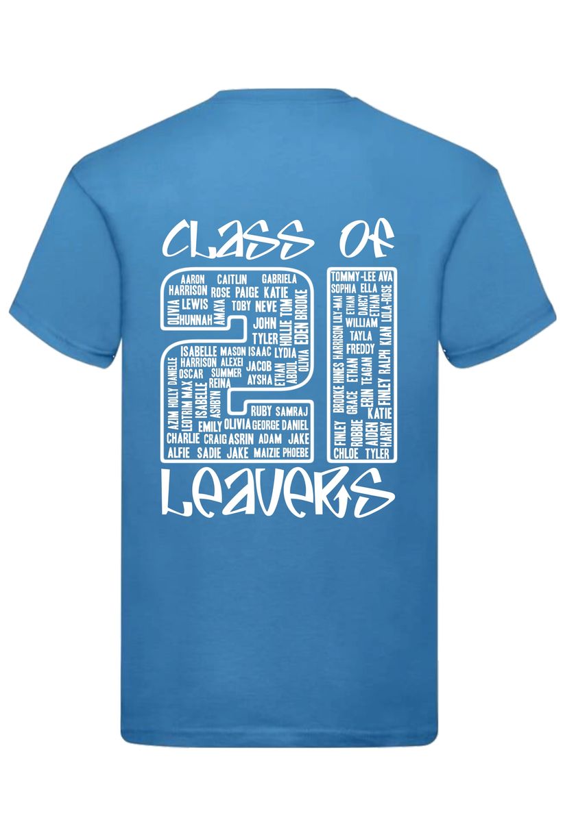 Featherby 2021 LEAVERS T shirt - Royal Blue