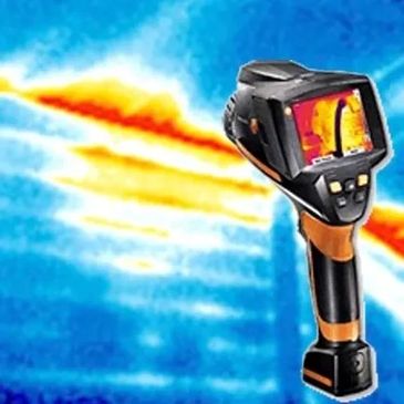 Infrared Camera shows hot and cold spots