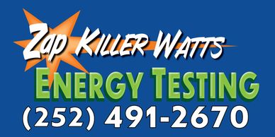 Zap Killer Watts identifies air leakage and provides ways to reduce energy usage