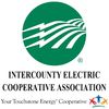 Logo of Intercounty Electric Cooperative Association with green globe and white lines.