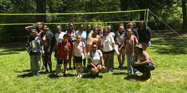 Private community outdoor adventure with wellness for youth at botanical gardens