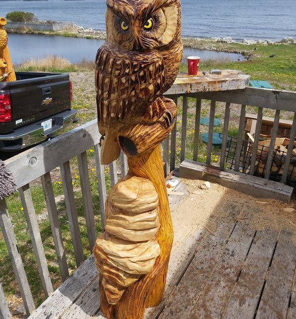 DaVinci In Wood Chainsaw Carving Halifax, Nova Scotia