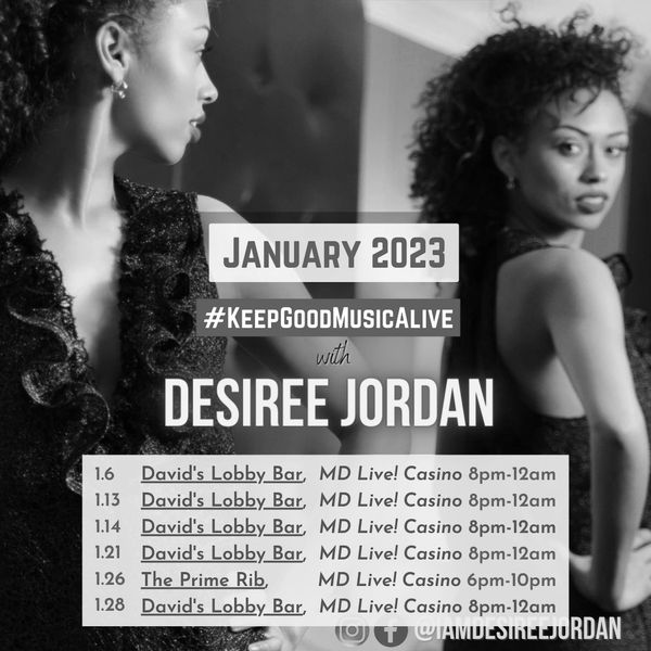 Desiree's January 2023 performances.