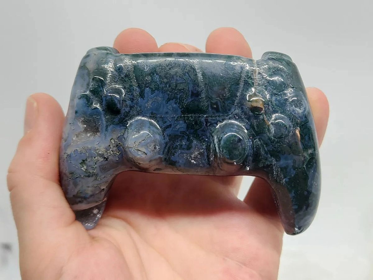 Moss Agate PS5 Gaming Controller