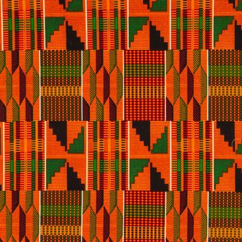 126-Split Front with Kente Print - Image 2