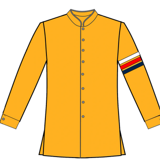 248- Gold Button Front with Stripes
